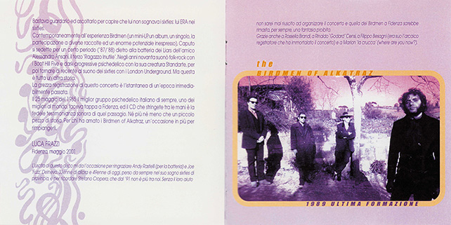 Birdmen Of Alkatraz CD Psychedelic Series booklet 4